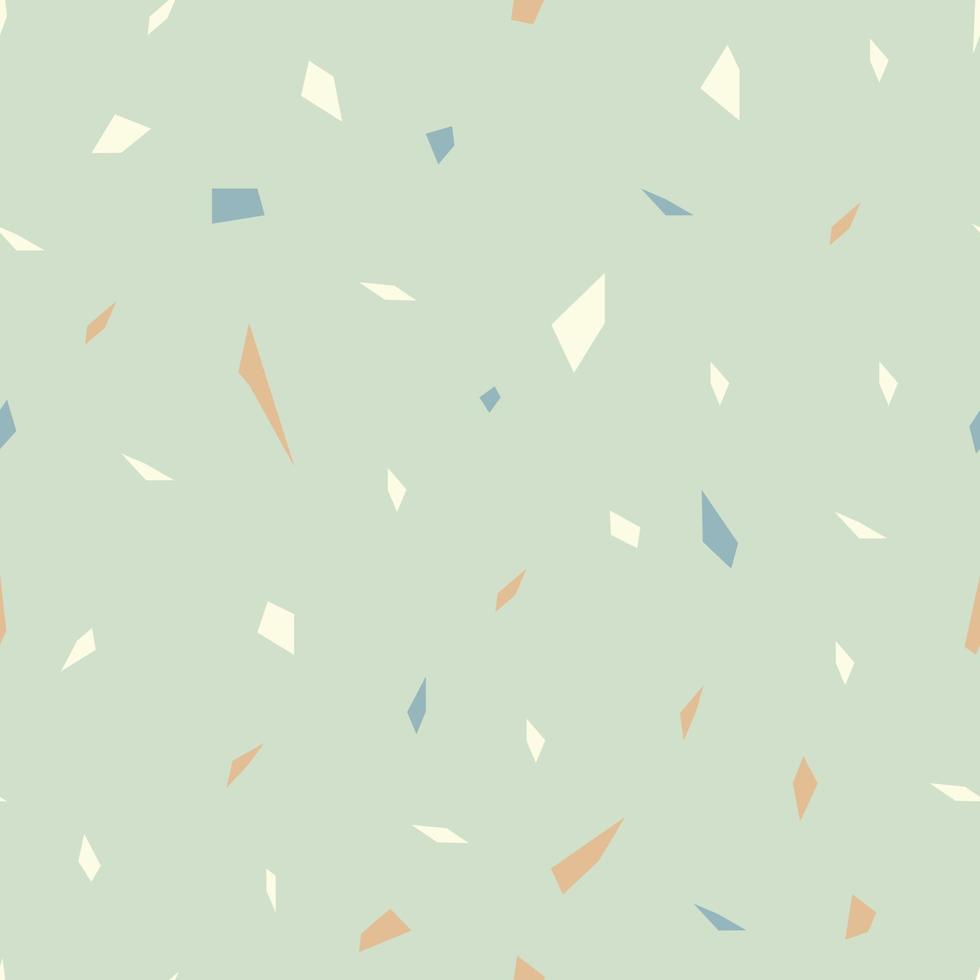 Terrazzo pattern vector, seamless marble texture, retro italian background, pastel colors vector