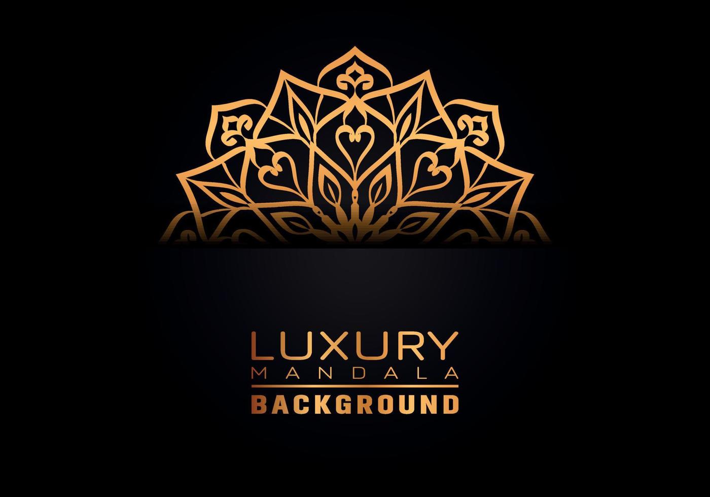 Luxury ornamental mandala logo background, arabesque style. vector