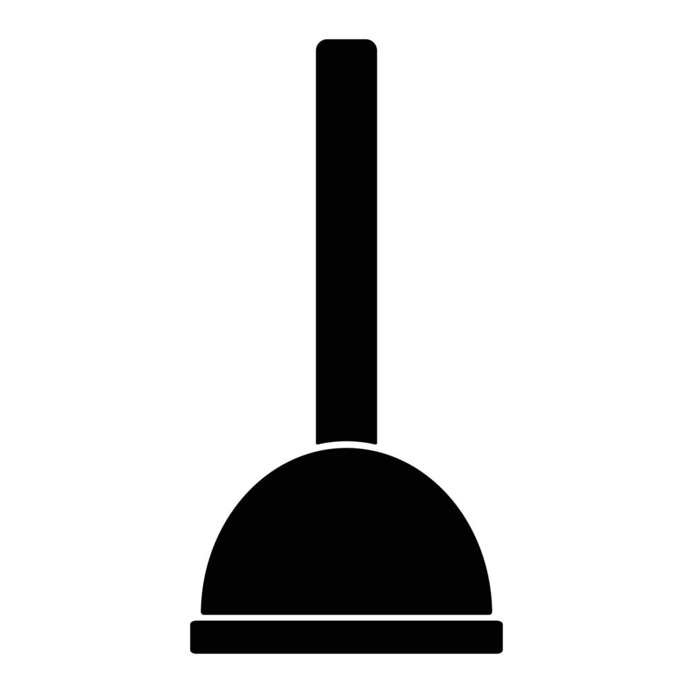 icon of plunger vector