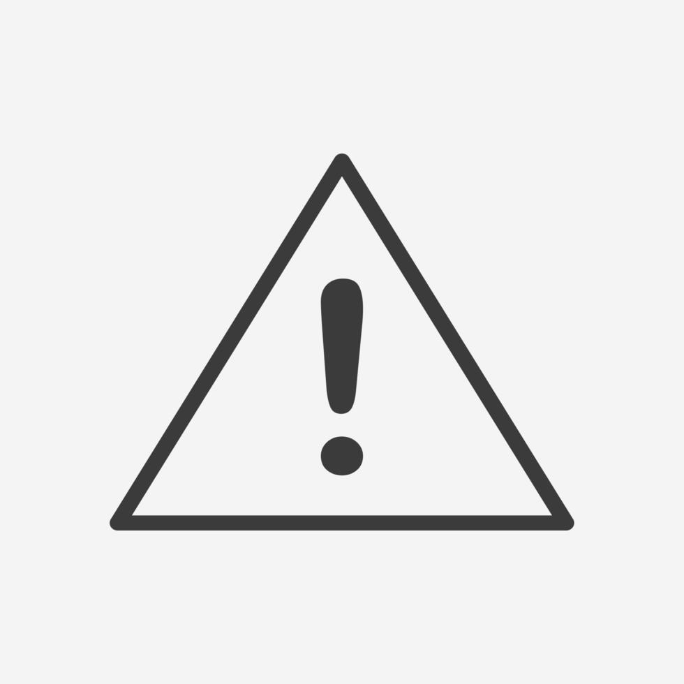 Danger, warning, exclamation icon vector isolated. caution, attention symbol sign