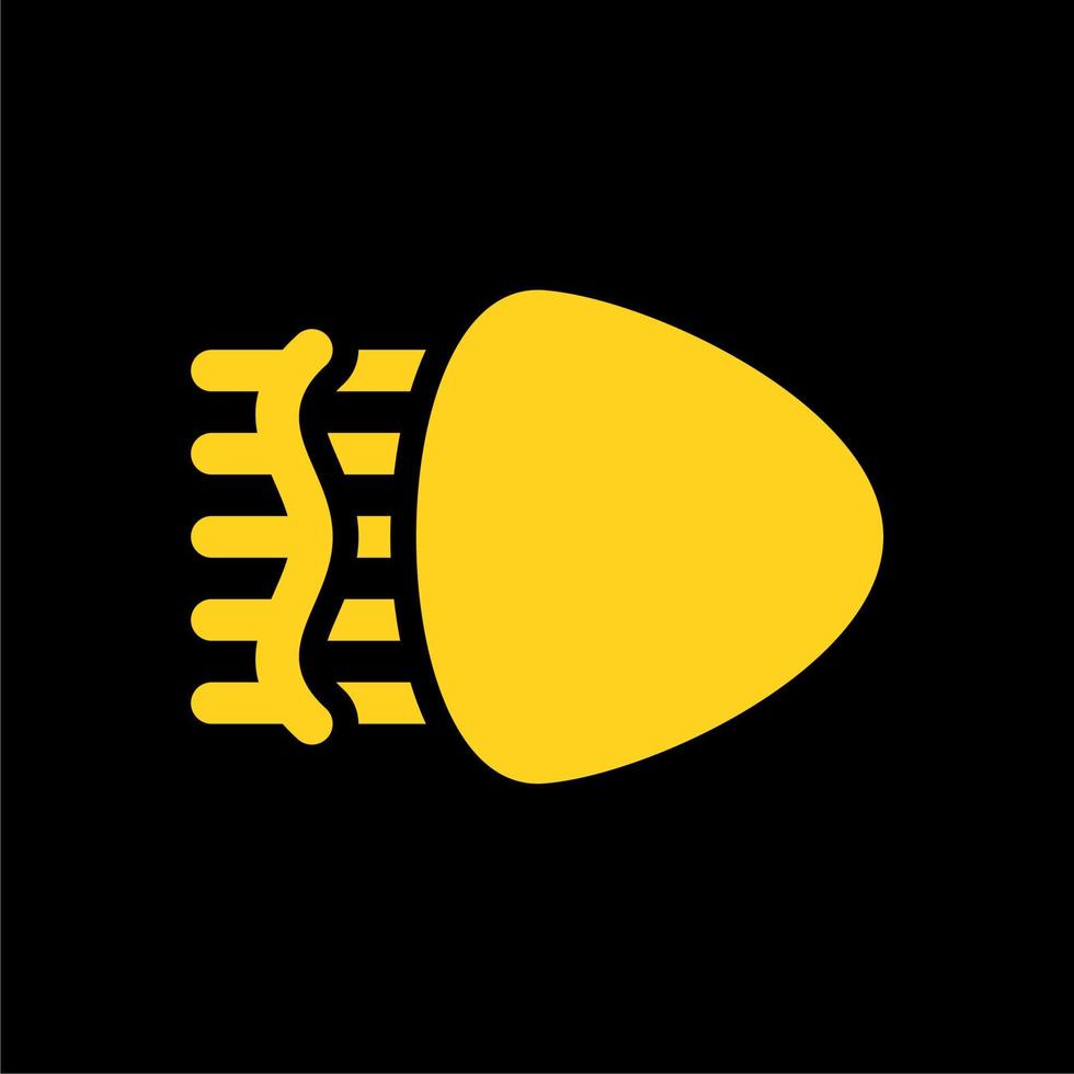front vehicle light simple icon vector
