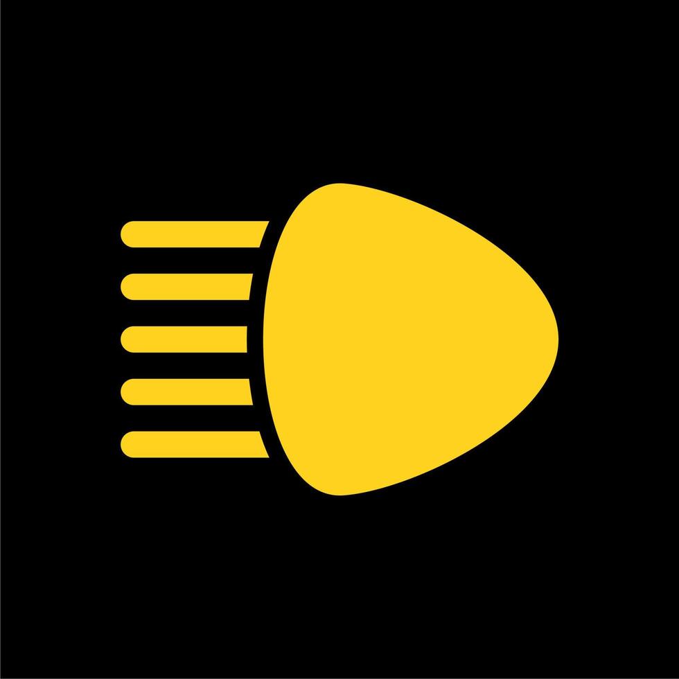 front vehicle light simple icon vector