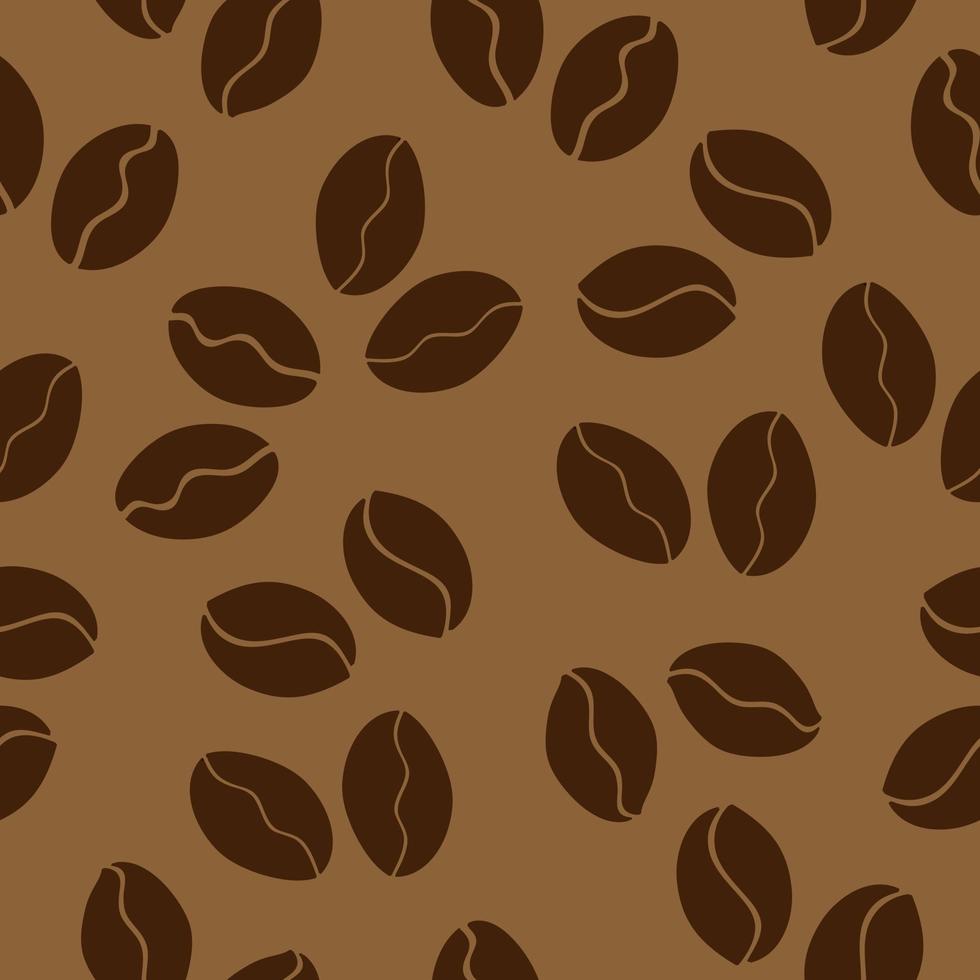 coffee beans seamless pattern background vector