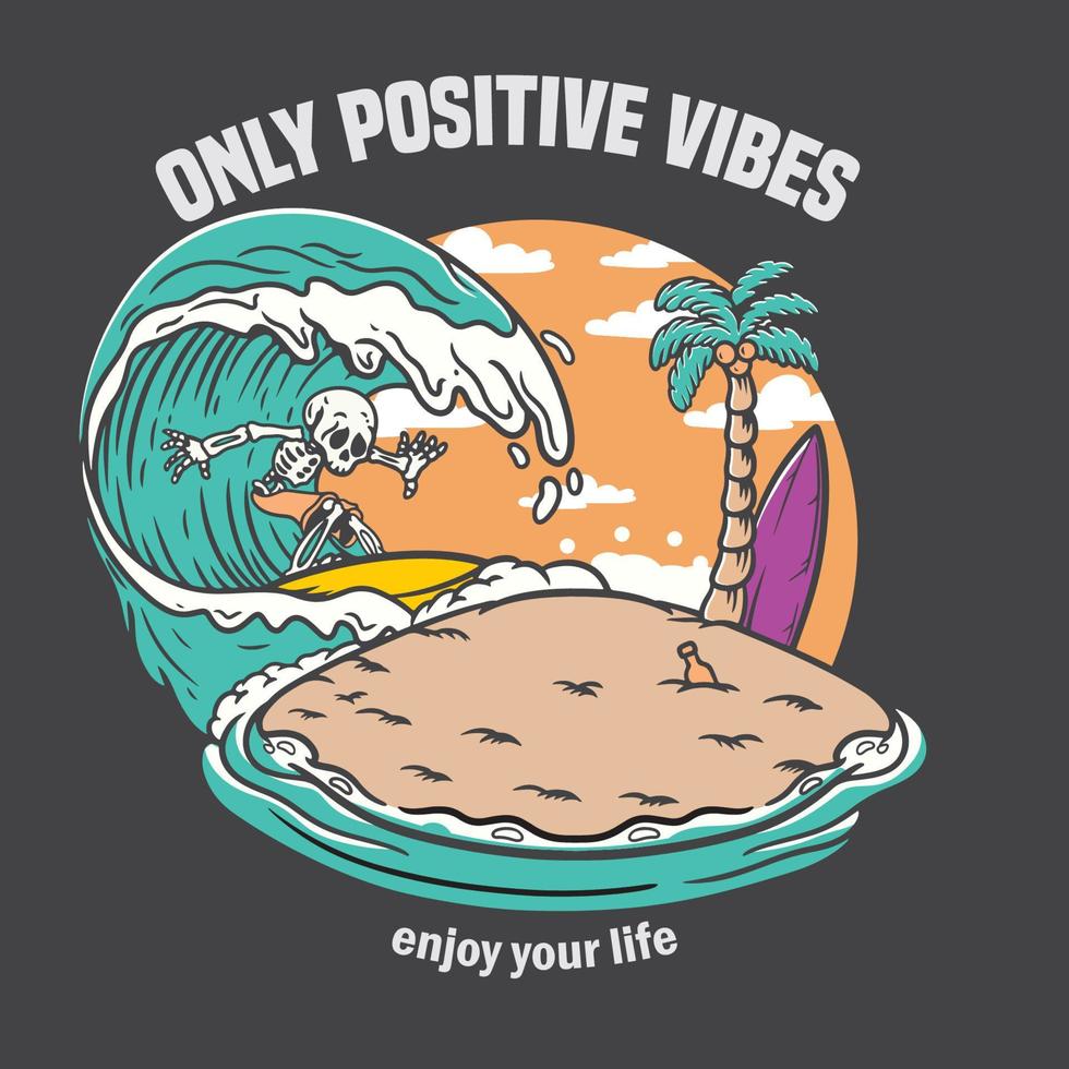 summer paradise stylish t-shirt and apparel trendy design vector