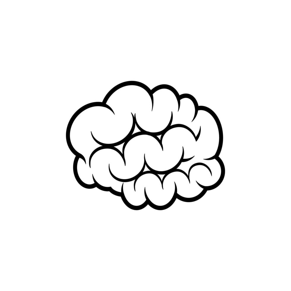 Brain Mascot Vector Art illustration