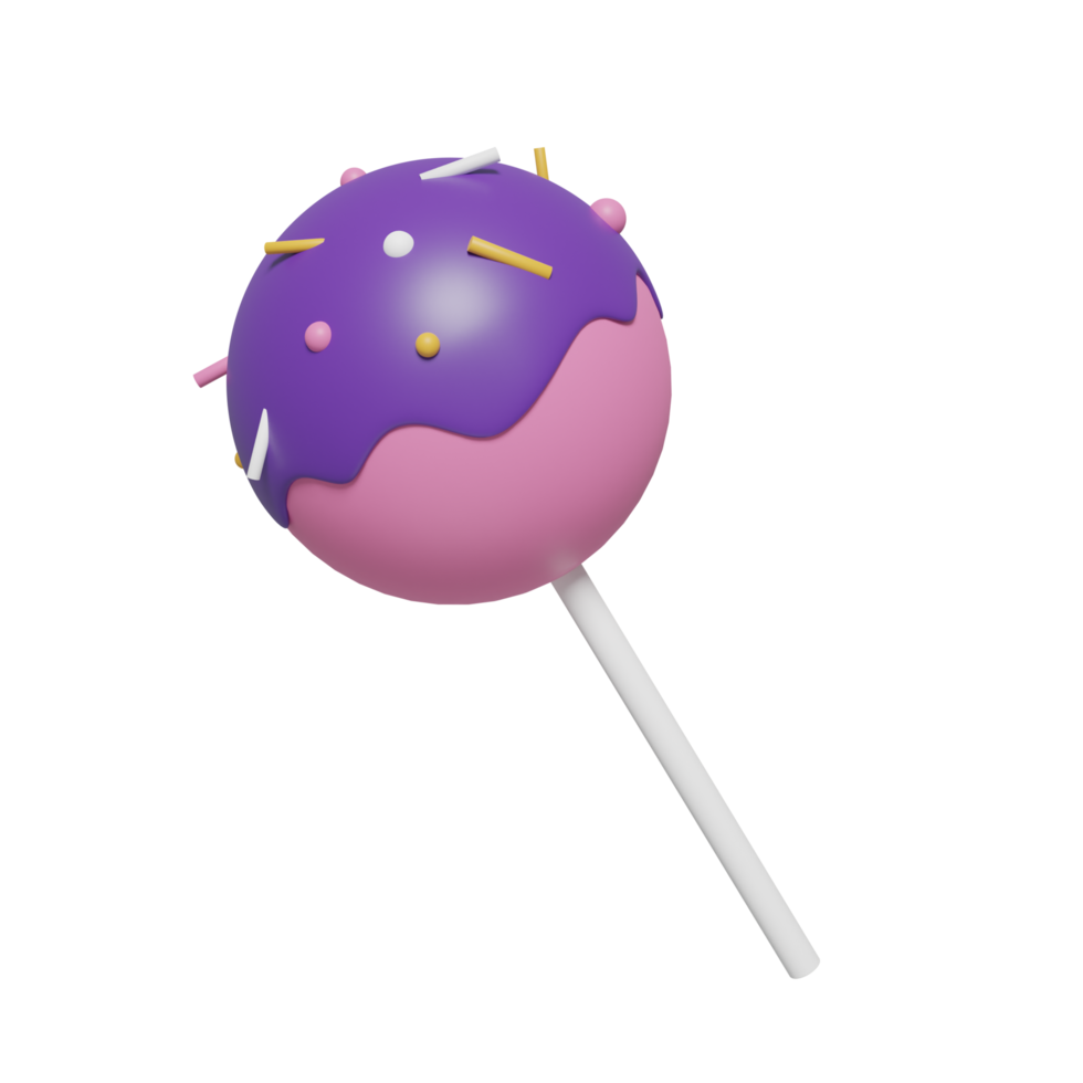 Blueberry Candy 3D Illustration png