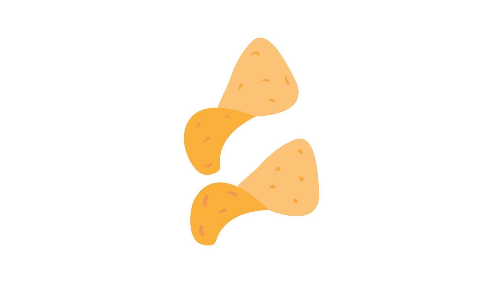 Potato chips icon. Realistic illustration of potato chips vector icon for web design isolated on white background