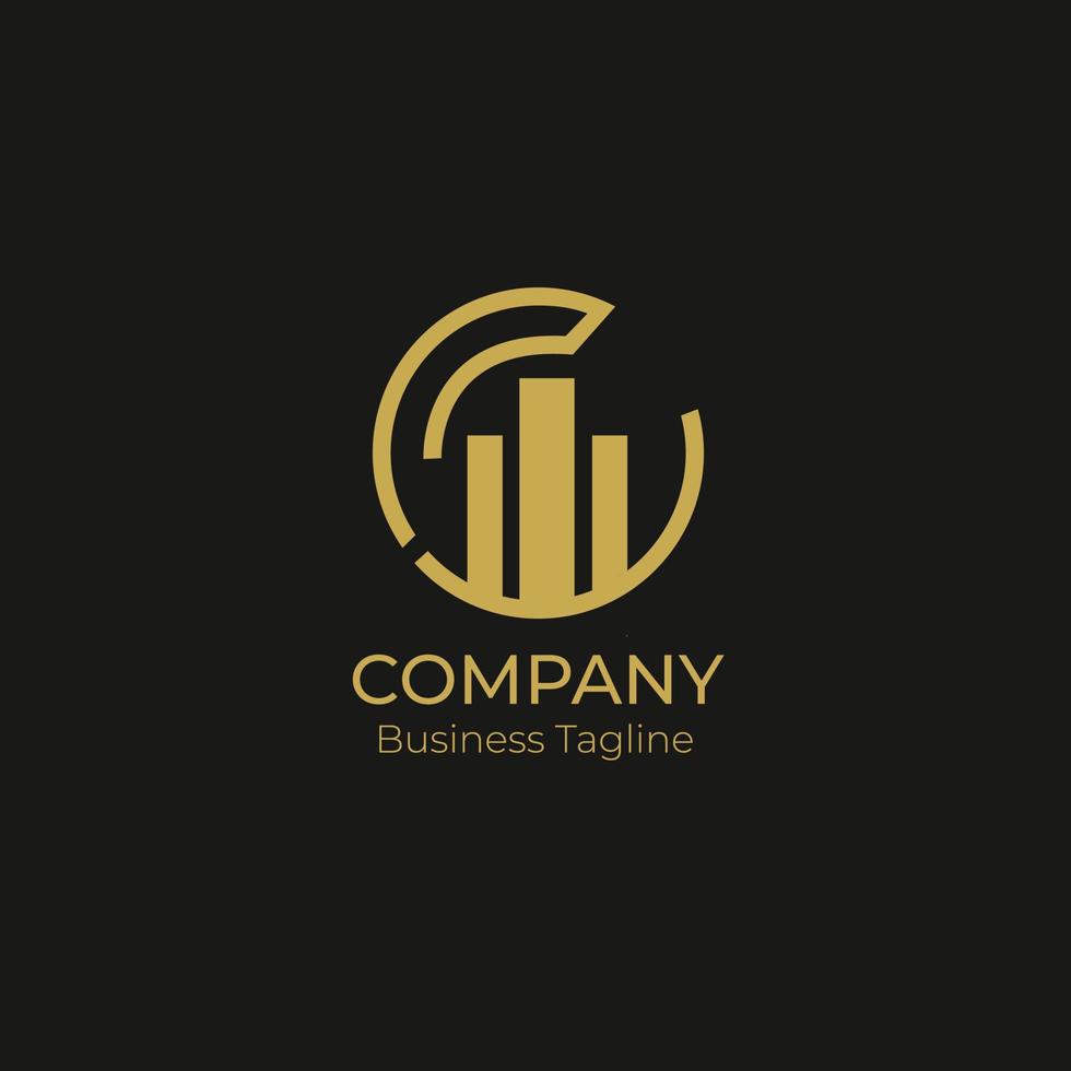 Logo Company Business Black Gold vector