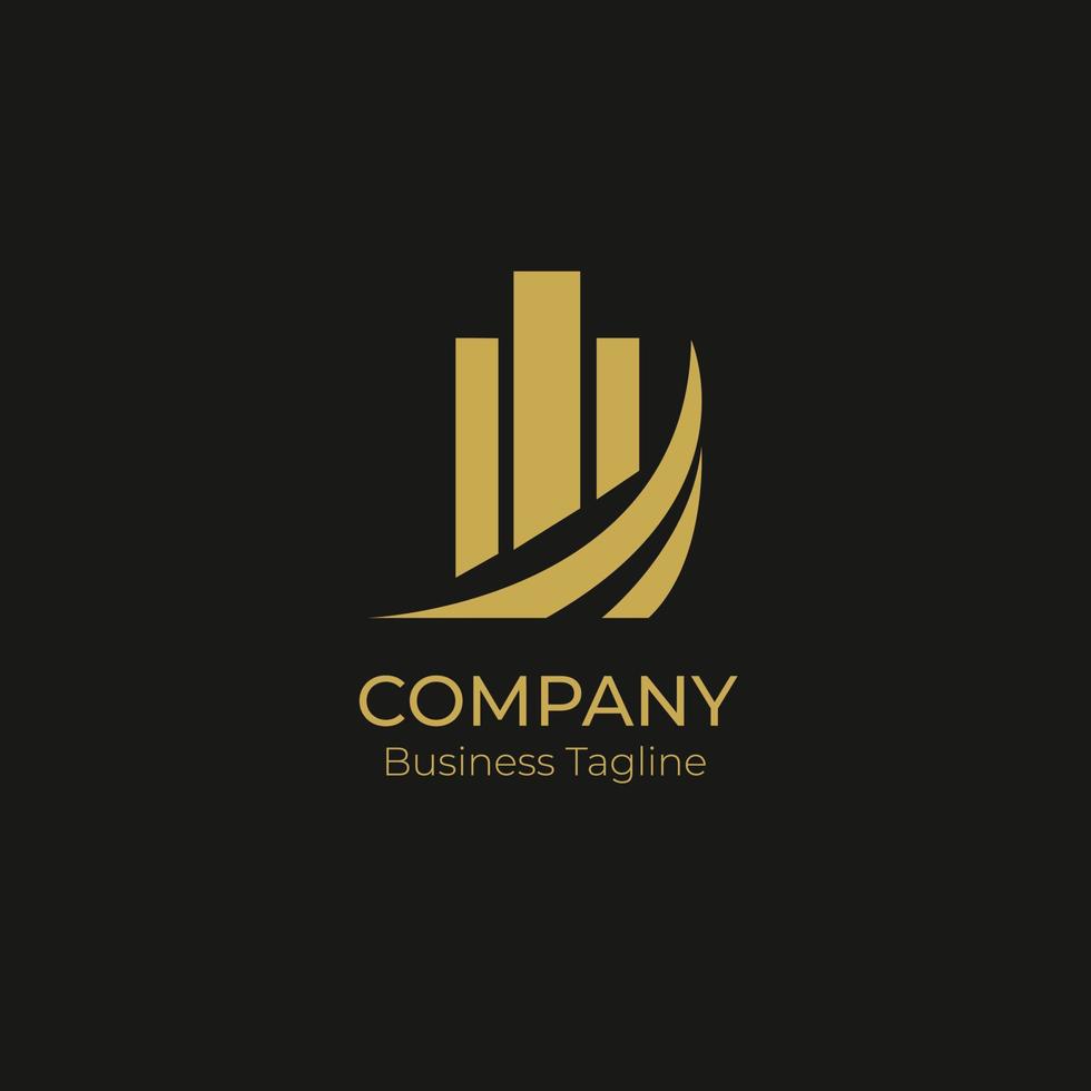 Logo Company Business Black Gold vector