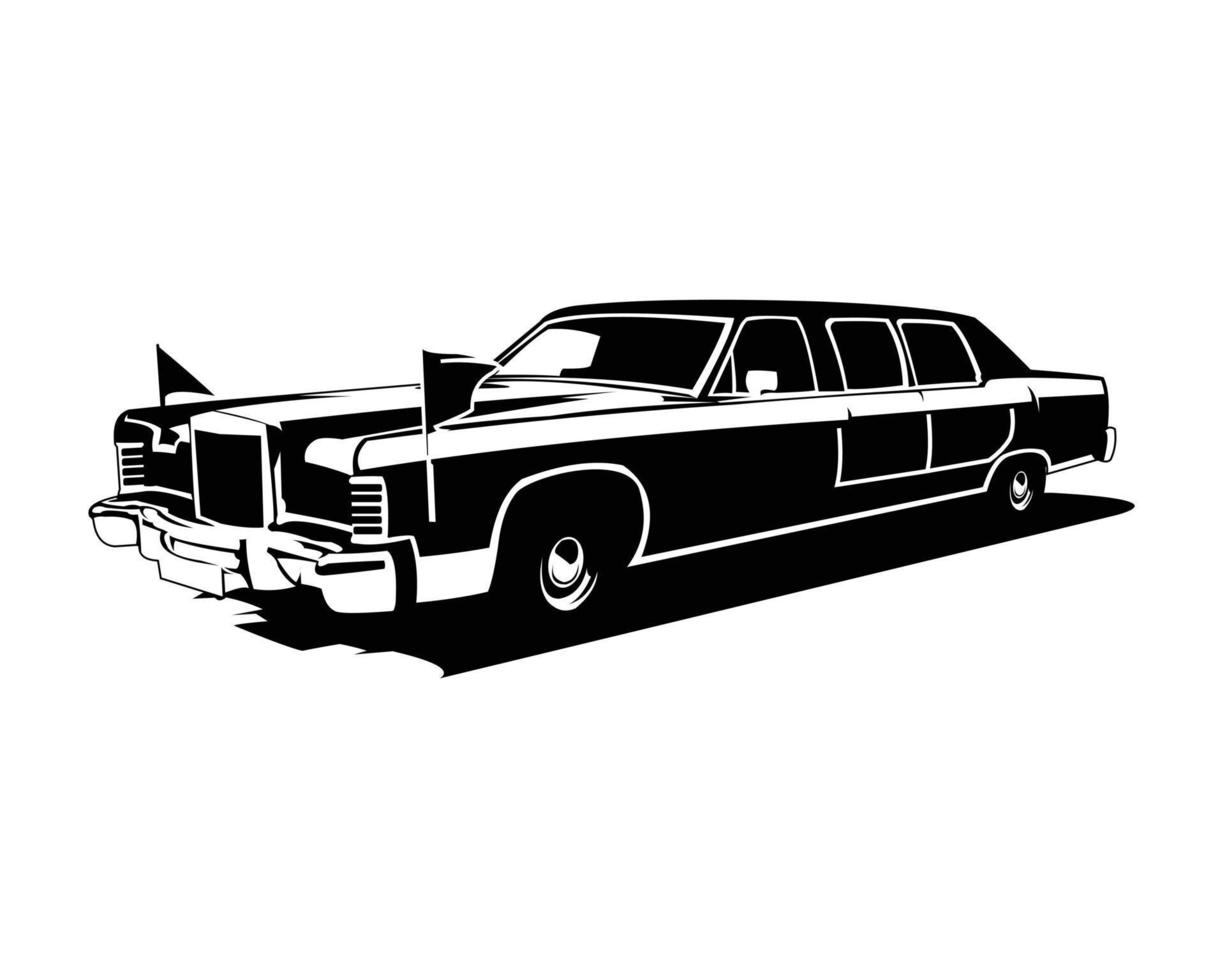 mejor auto ghia para logo, placa, emblema. fondo blanco aislado que se muestra desde un lado disponible en eps 10. vector