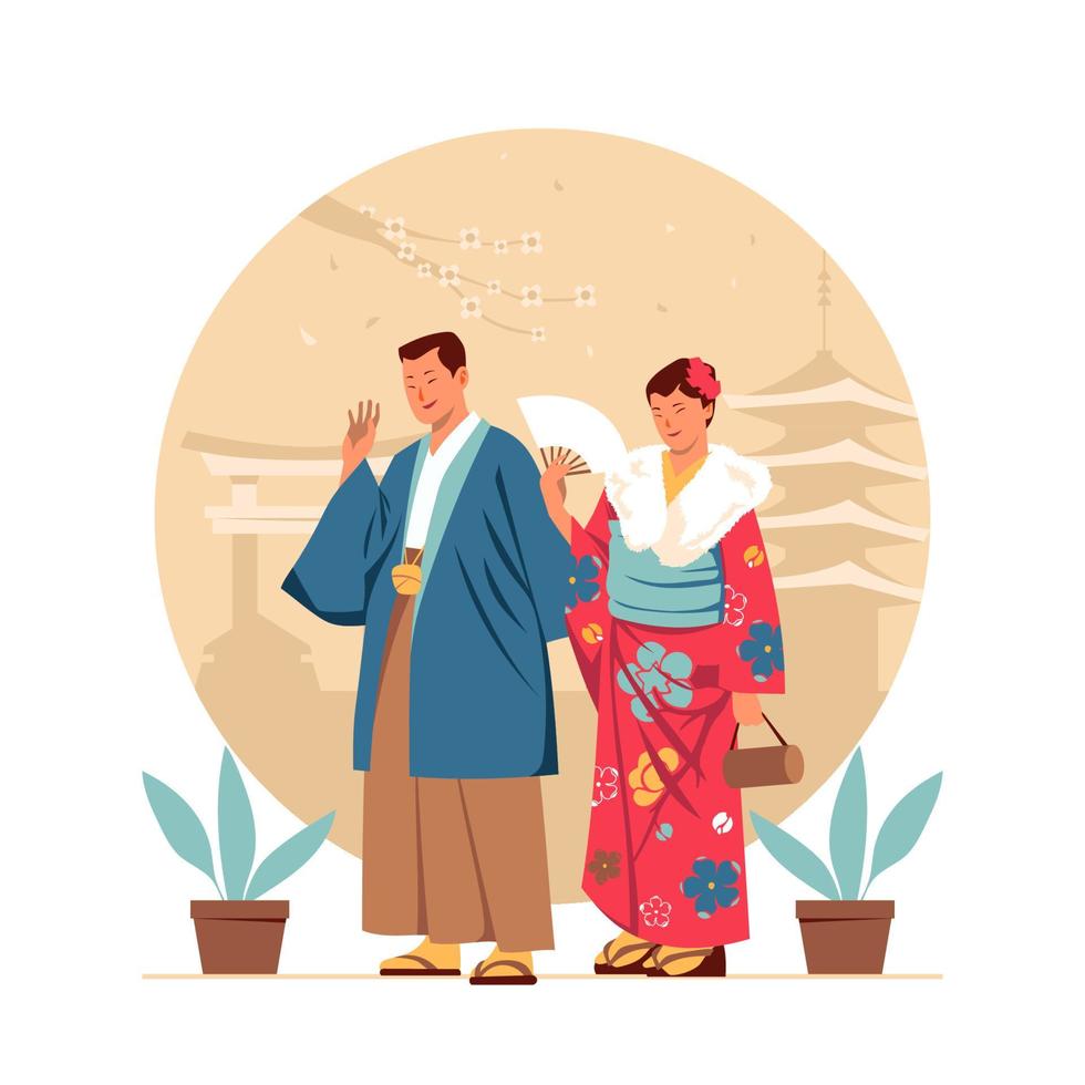 Japan Coming of Age Day Concept vector