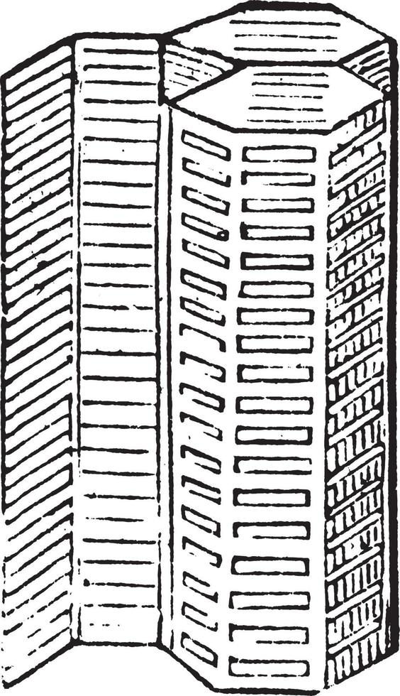 ilustración vintage de conductos espirales. vector