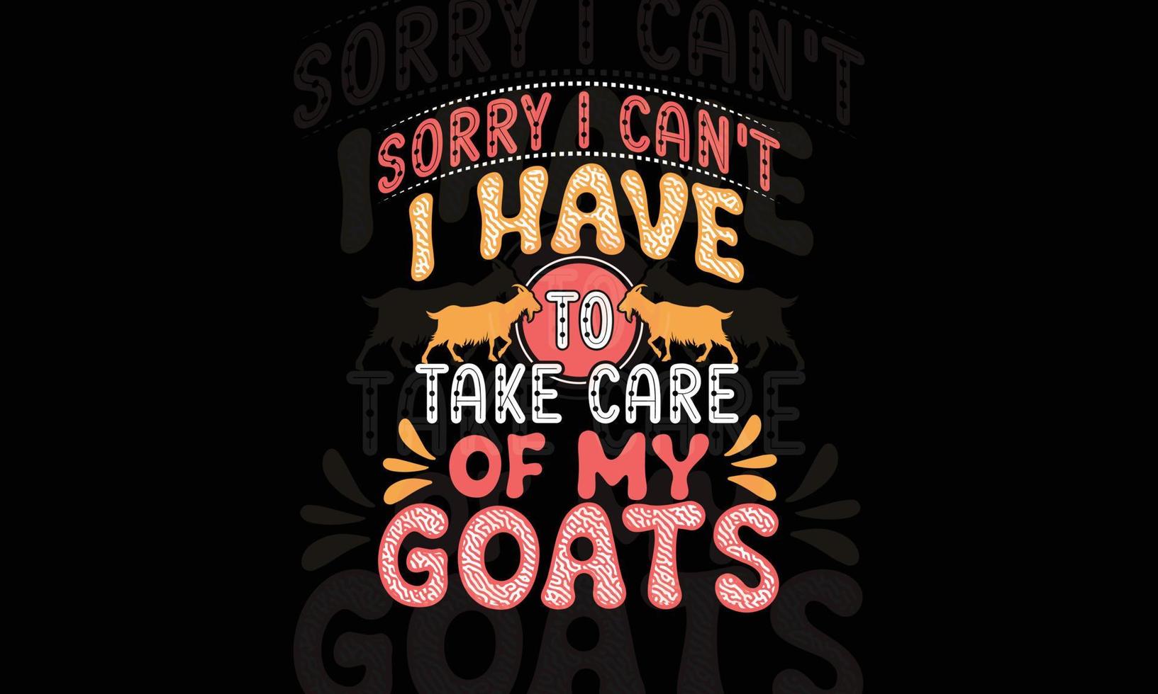 My Goats typography design vector