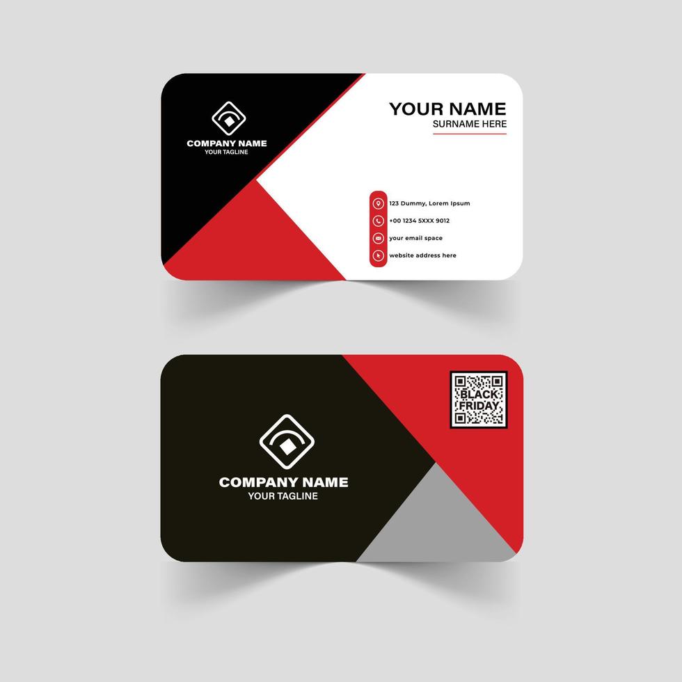 Clean Style Modern Business Card Template Print Ready vector