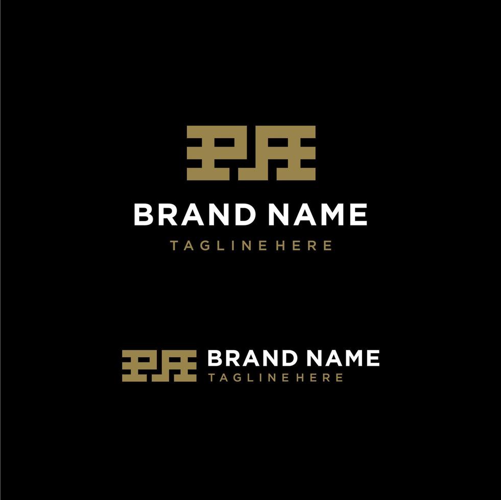 Creative Modern Elegant Bold Initial Letter PA Logo Template vector