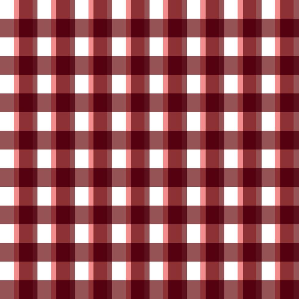 Simple vector gingham seamless background in shades of red, symmetrical backdrop, universal pattern for packaging, printing on fabric, children's products and clothing