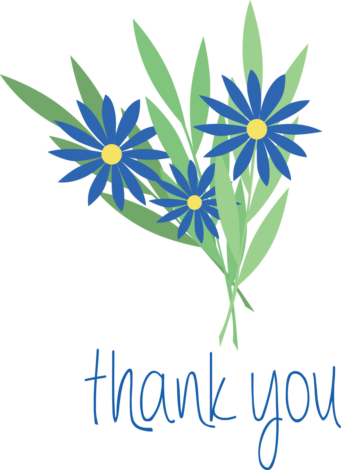 thank you flowers clipart