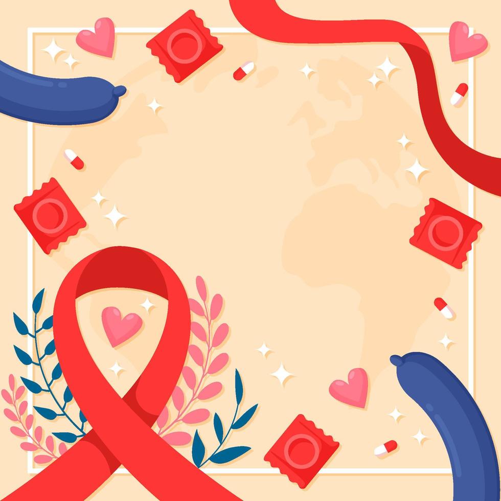World Aids Day Background vector