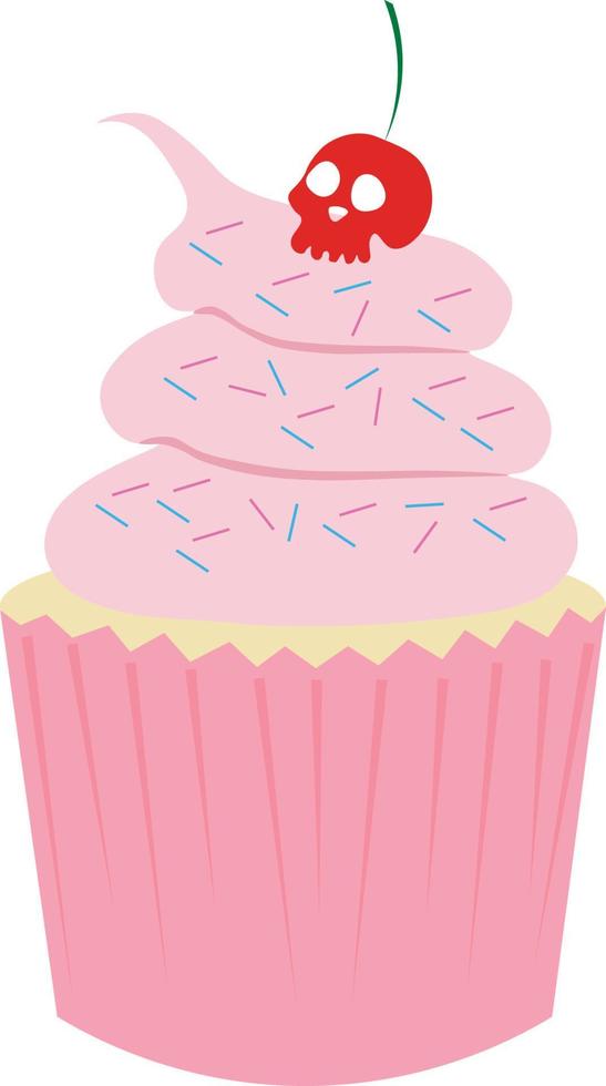 Sweet Spooky Cupcake vector