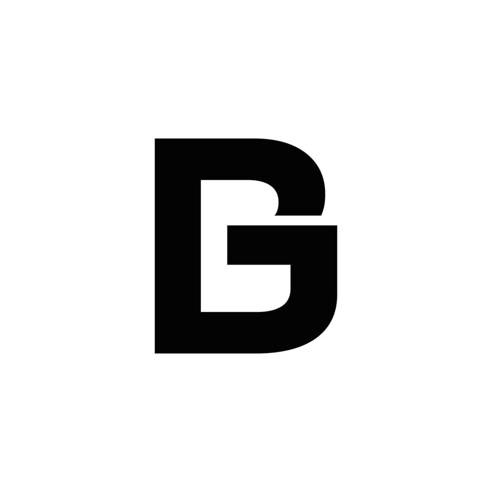diseño de logotipo de monograma de iniciales b o bg abstracto, icono para negocios, plantilla, simple, elegante vector