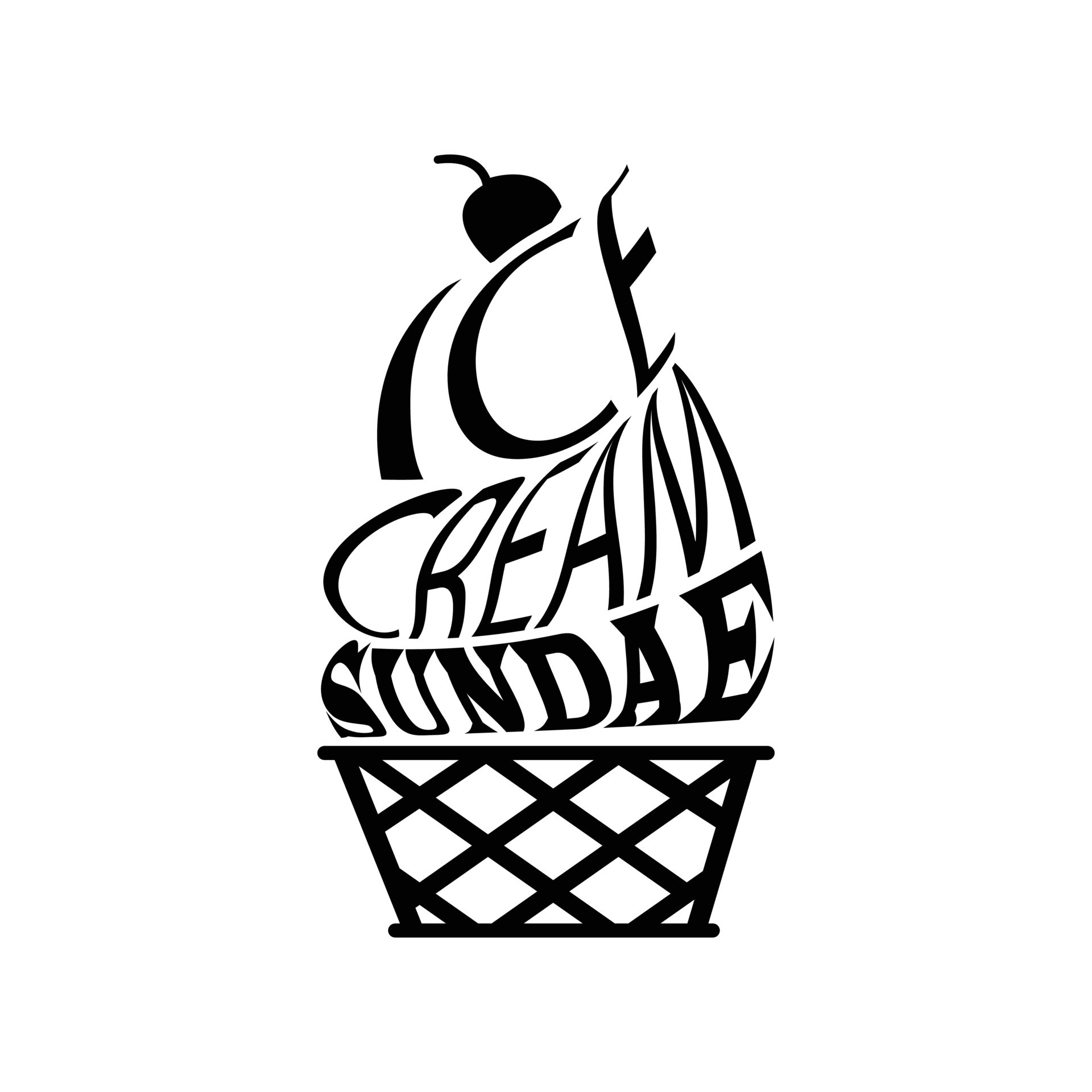 Ice cream text in ice cream, ice cream text warp 13801031 Vector Art at