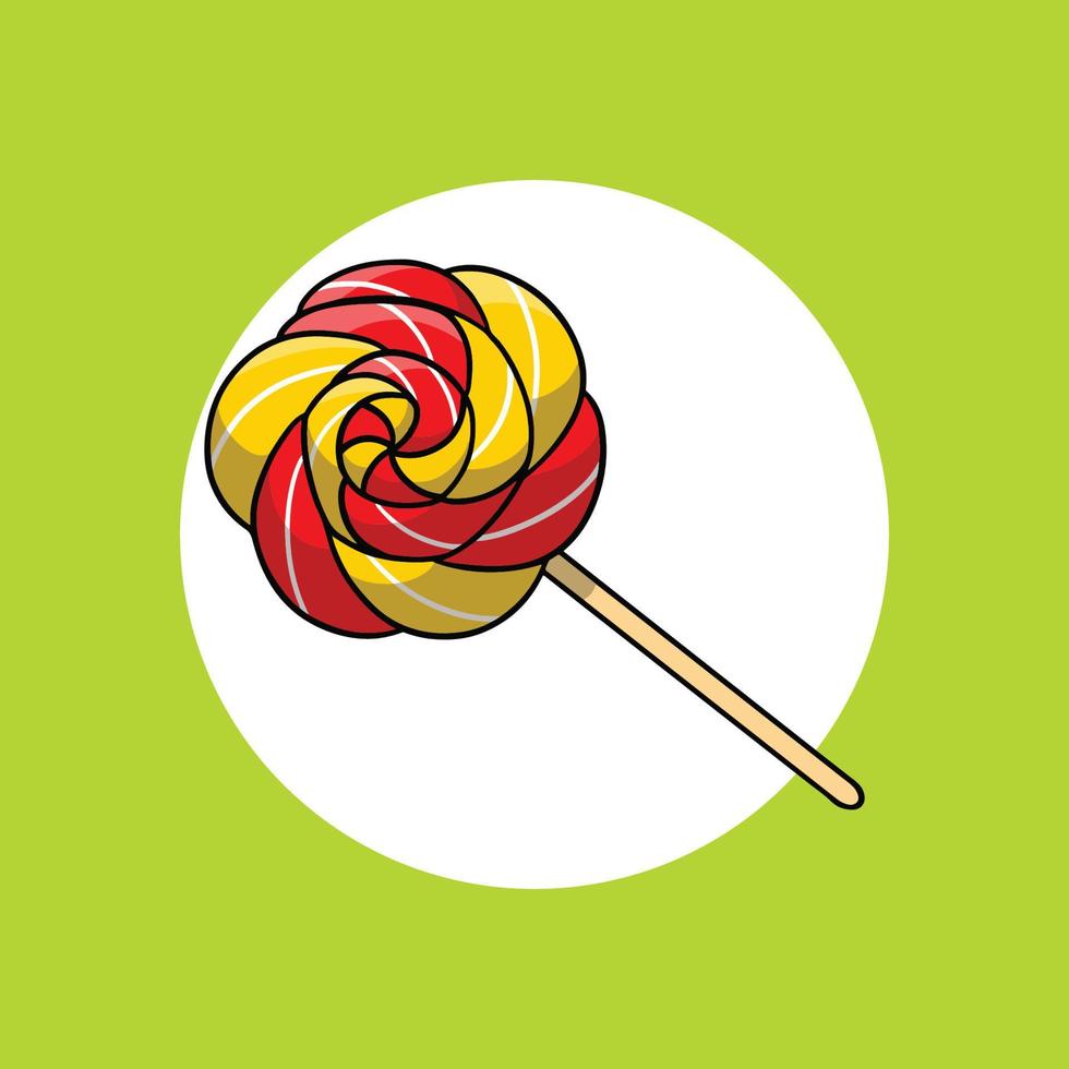 cartoon candy lolipop vector