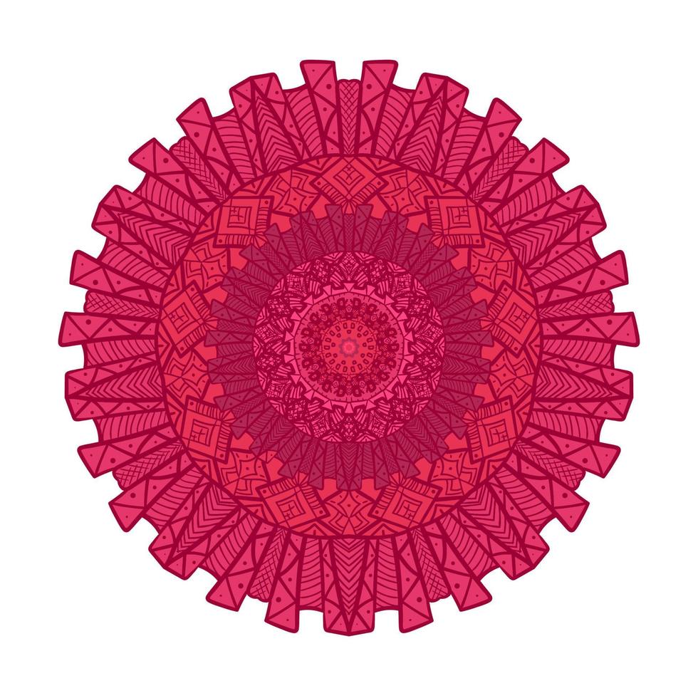 plantilla de línea de mandala vector