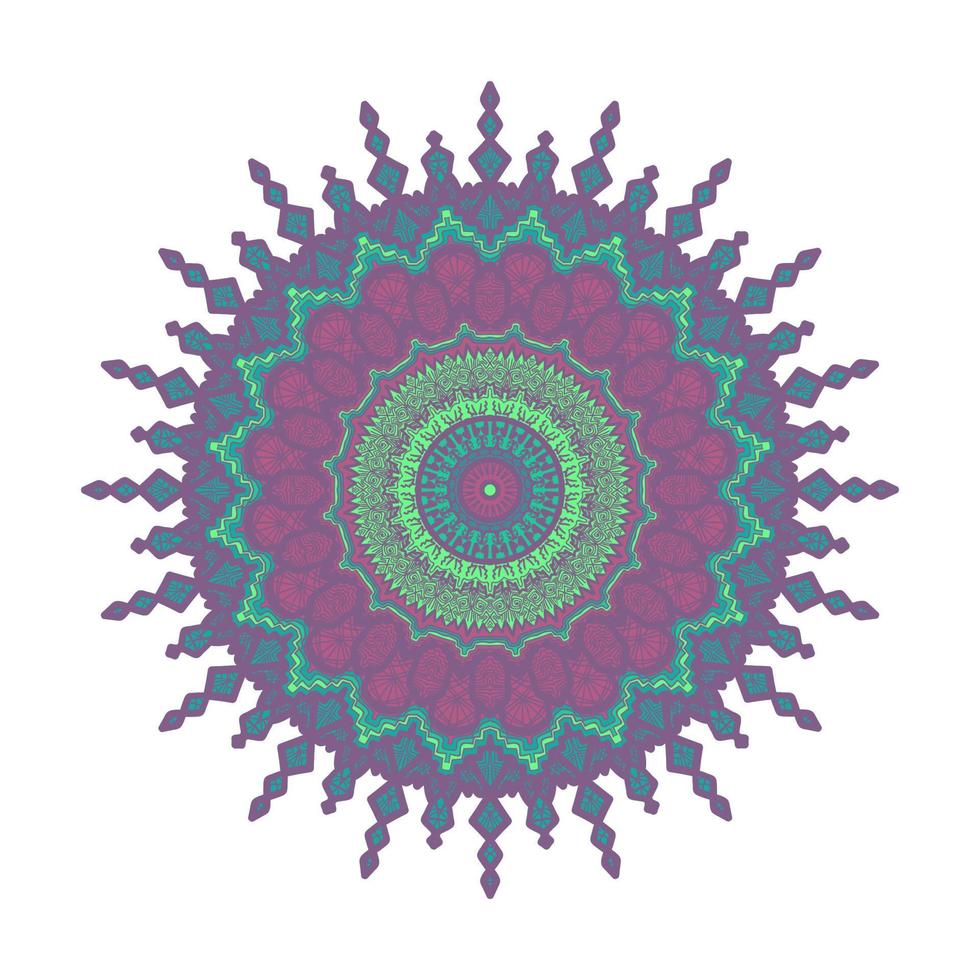 Mandala Line Template vector