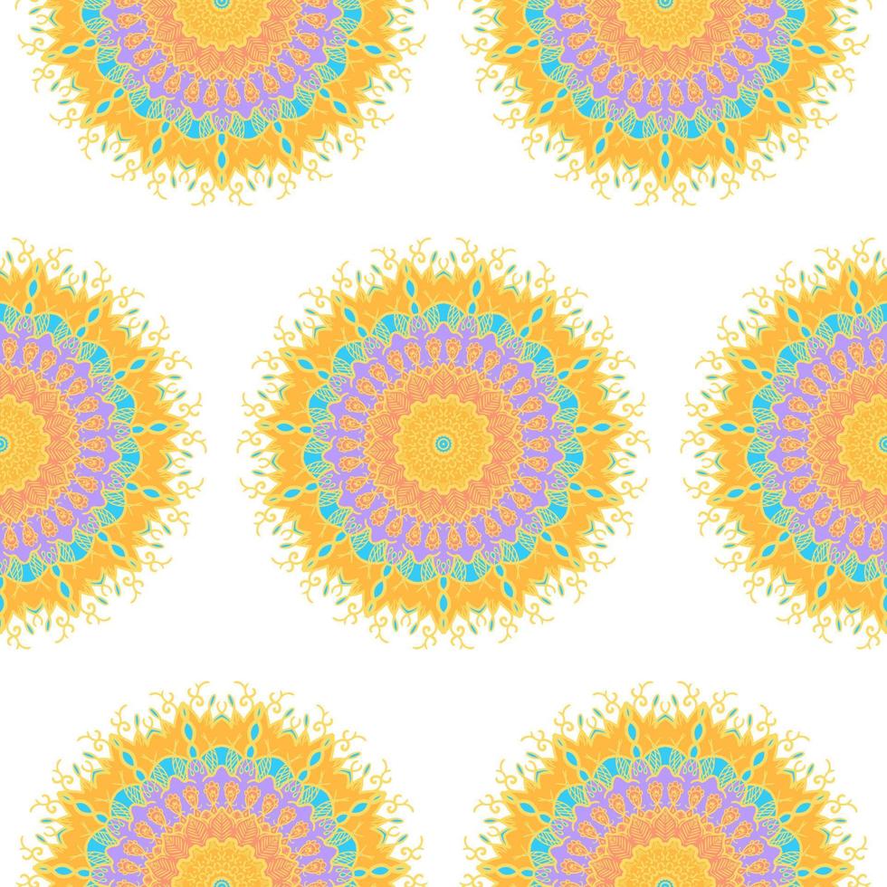 Mandala Seamless Pattern vector