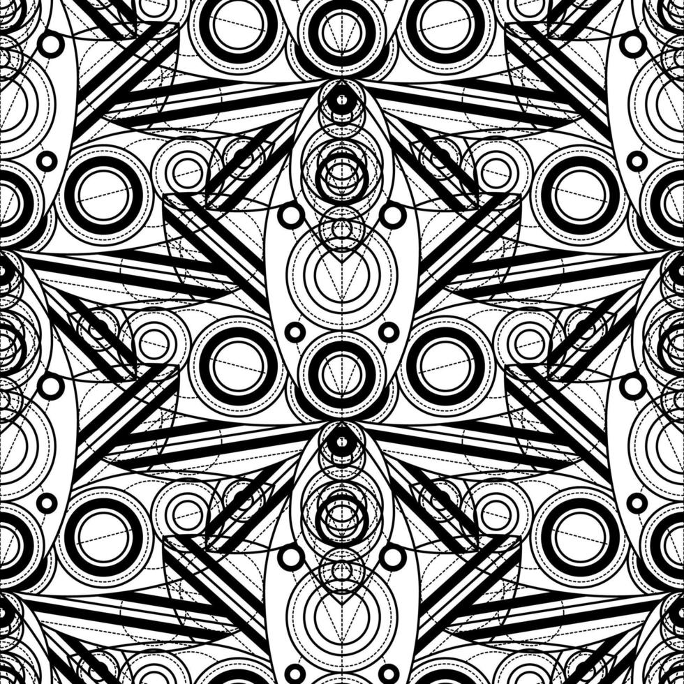 Abstract Geometrical Background, Seamless Pattern vector