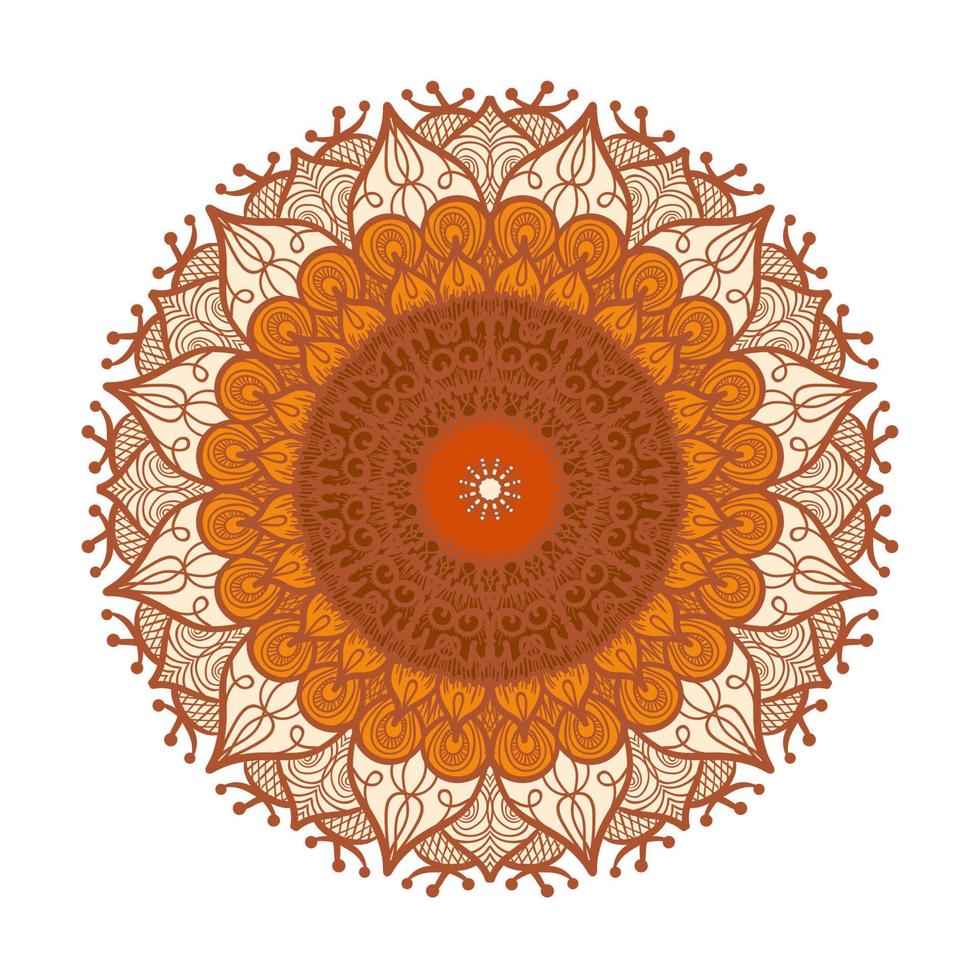 Mandala Line Template vector