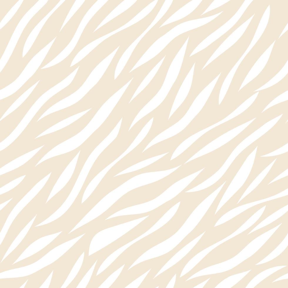 Seamless vector beige zebra pattern