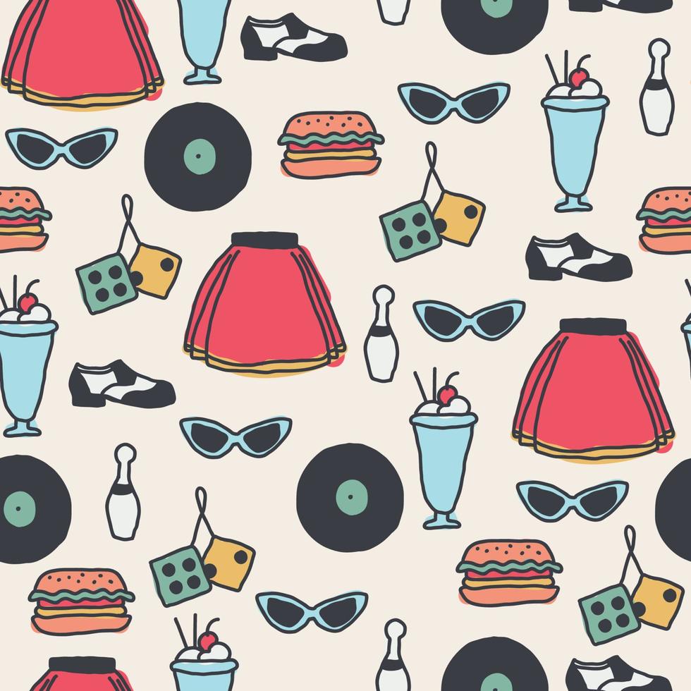 Retro Seamless Pattern vector