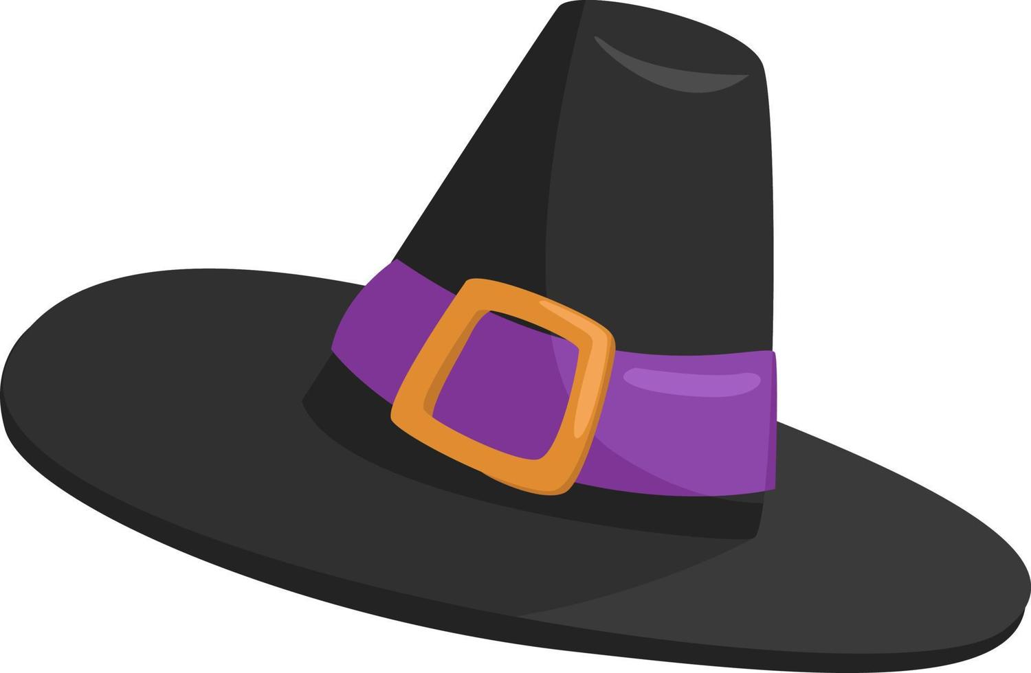 Witch hat ,illustration, vector on white background