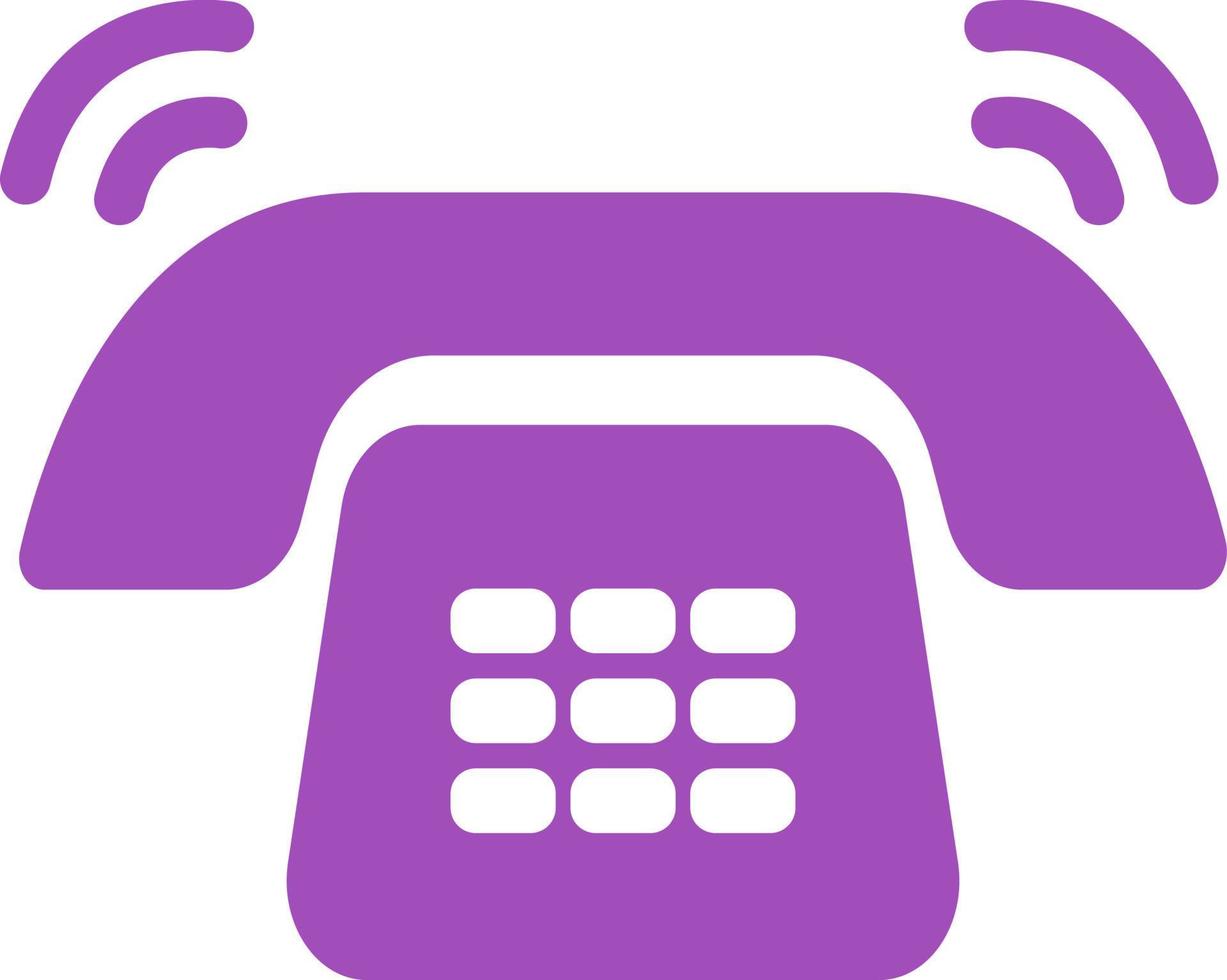teléfono morado sonando, ilustración, sobre un fondo blanco. 13801988