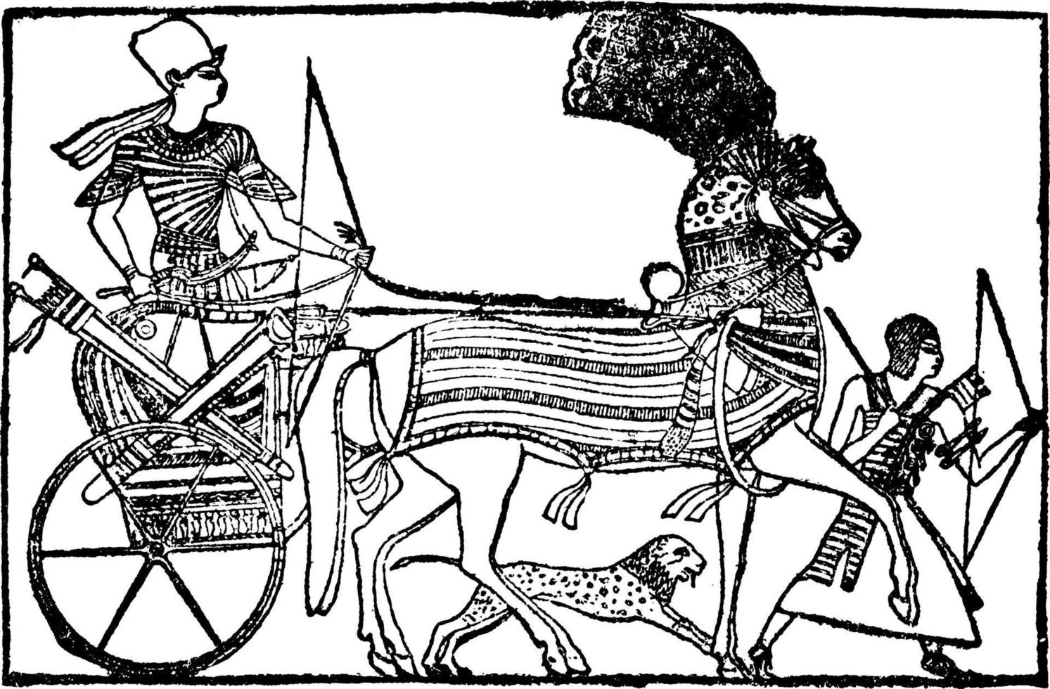 Ramses, vintage illustration vector