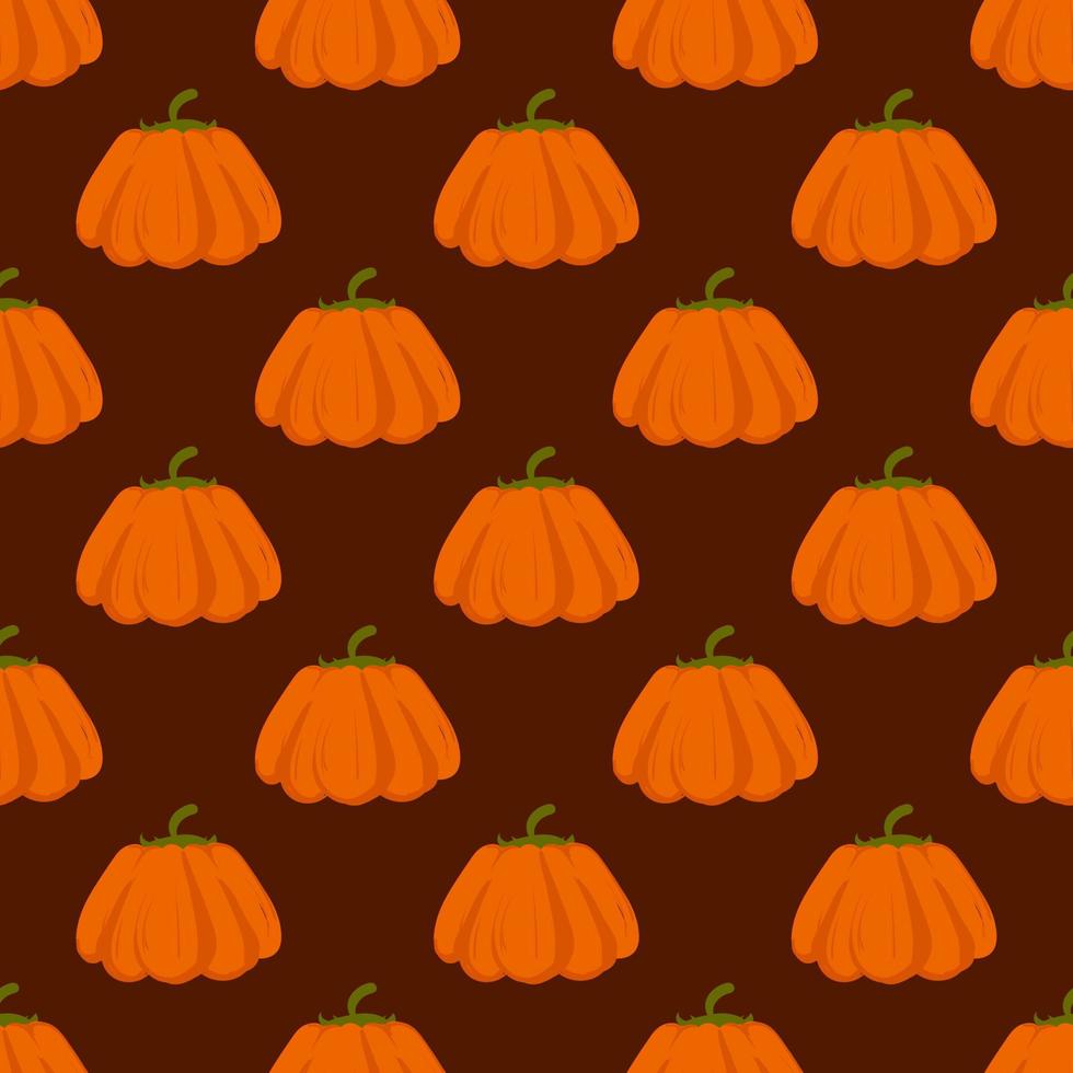 Pumpkin wallpaper, illustration, vector on white background.