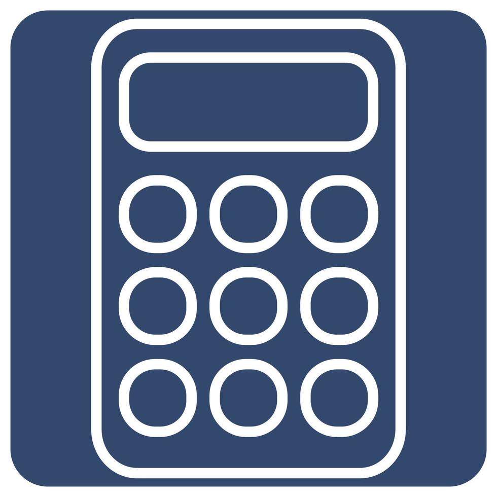 Technology calculator , illustration, vector on a white background.