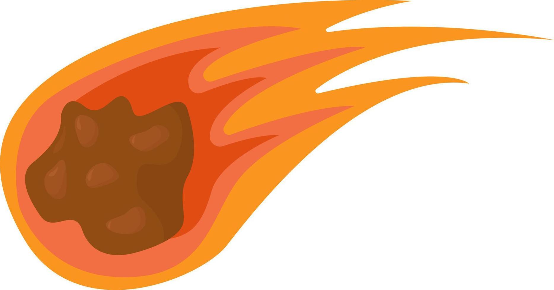 Fire comet ,illustration,vector on white background vector