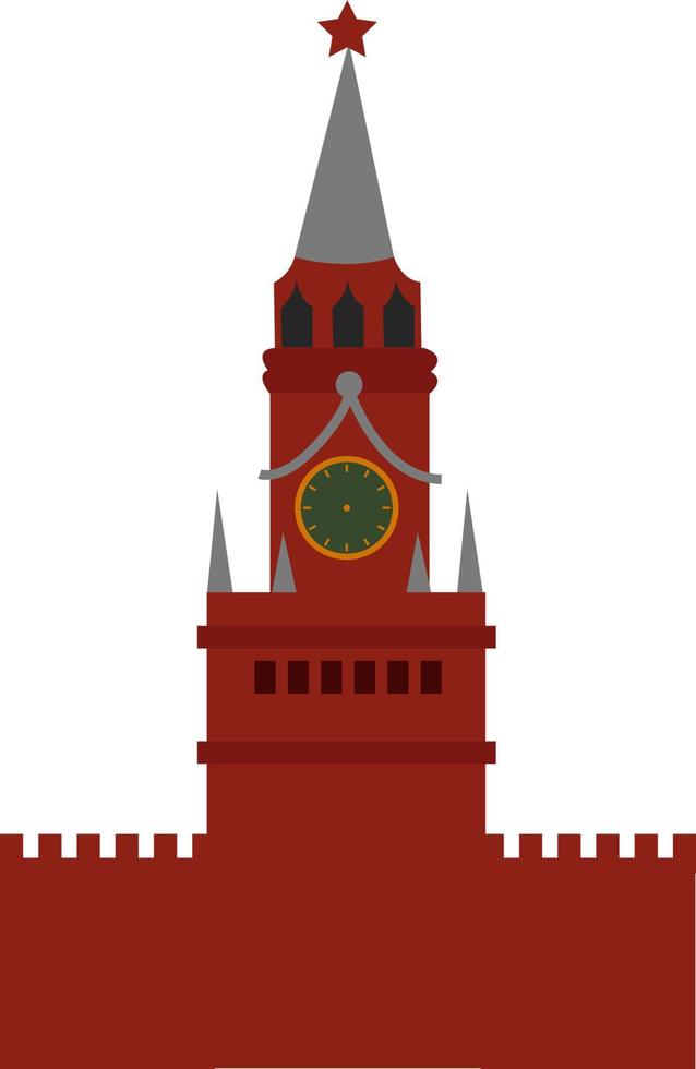 Red square, illustration, vector on white background.