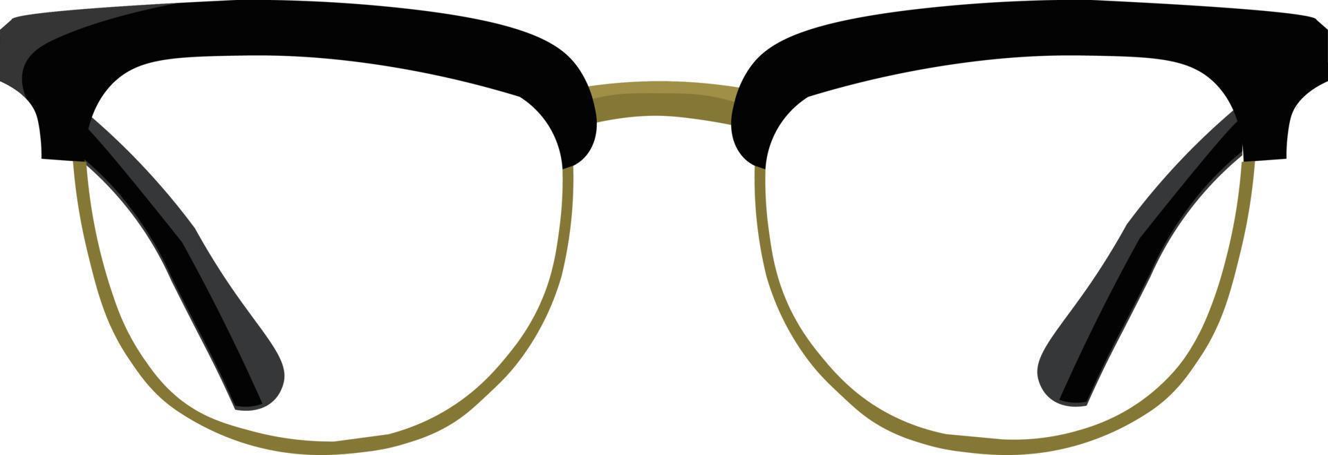 Glasses, illustration, vector on white background.