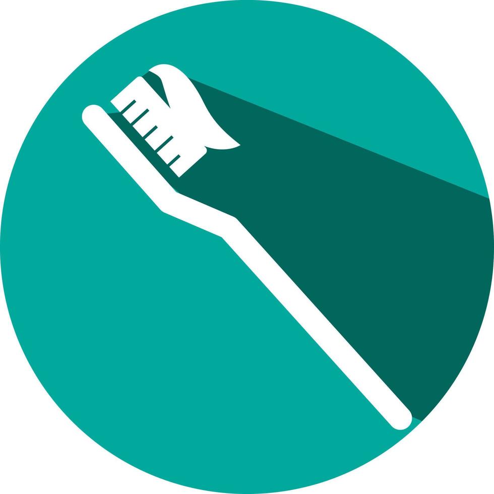 Dental brush, illustration, vector on a white background.