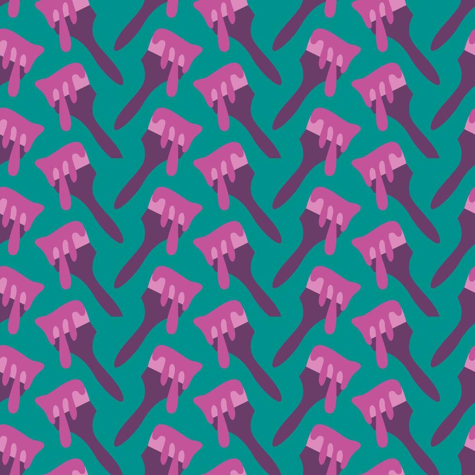 Paintbbrush pattern, illustration, vector on white background