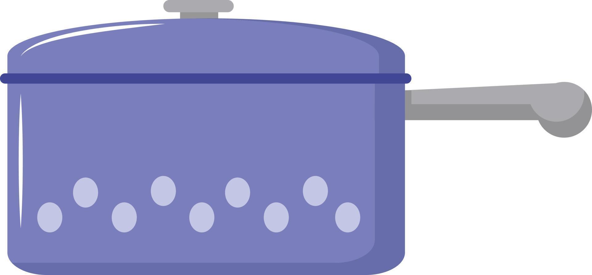 Purple pan, illustration, vector on white background.