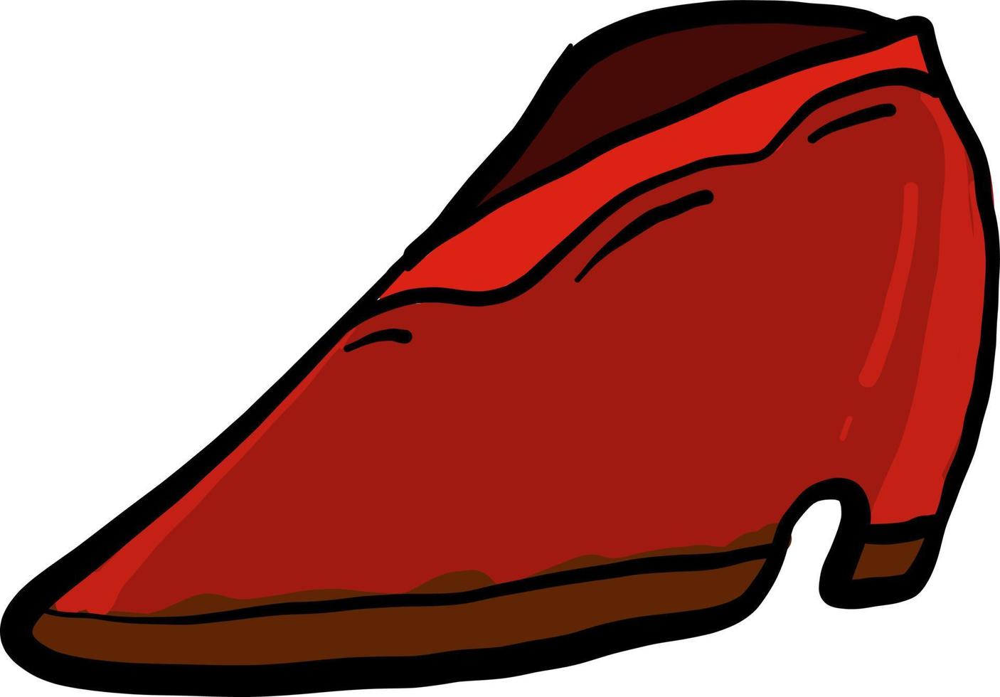 zapatos rojos, ilustración, vector sobre fondo blanco