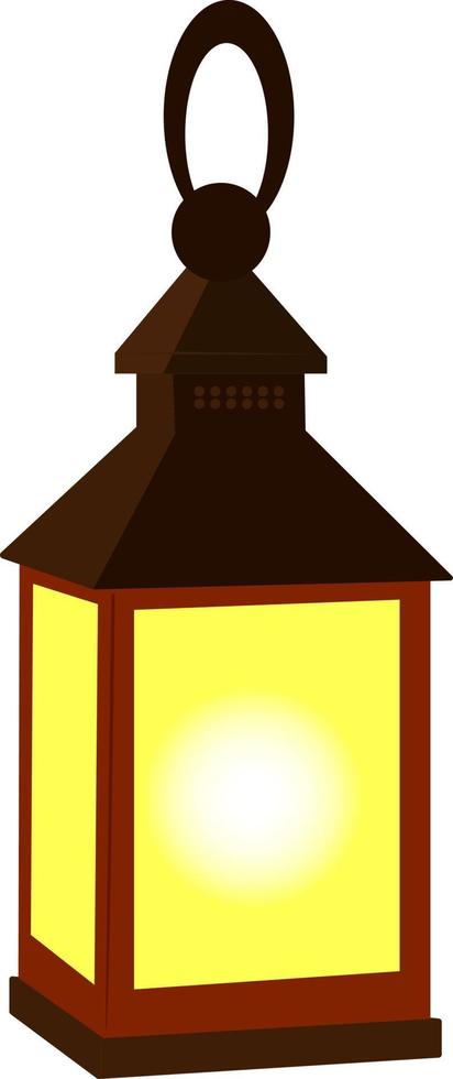 Classic lantern, illustration, vector on white background