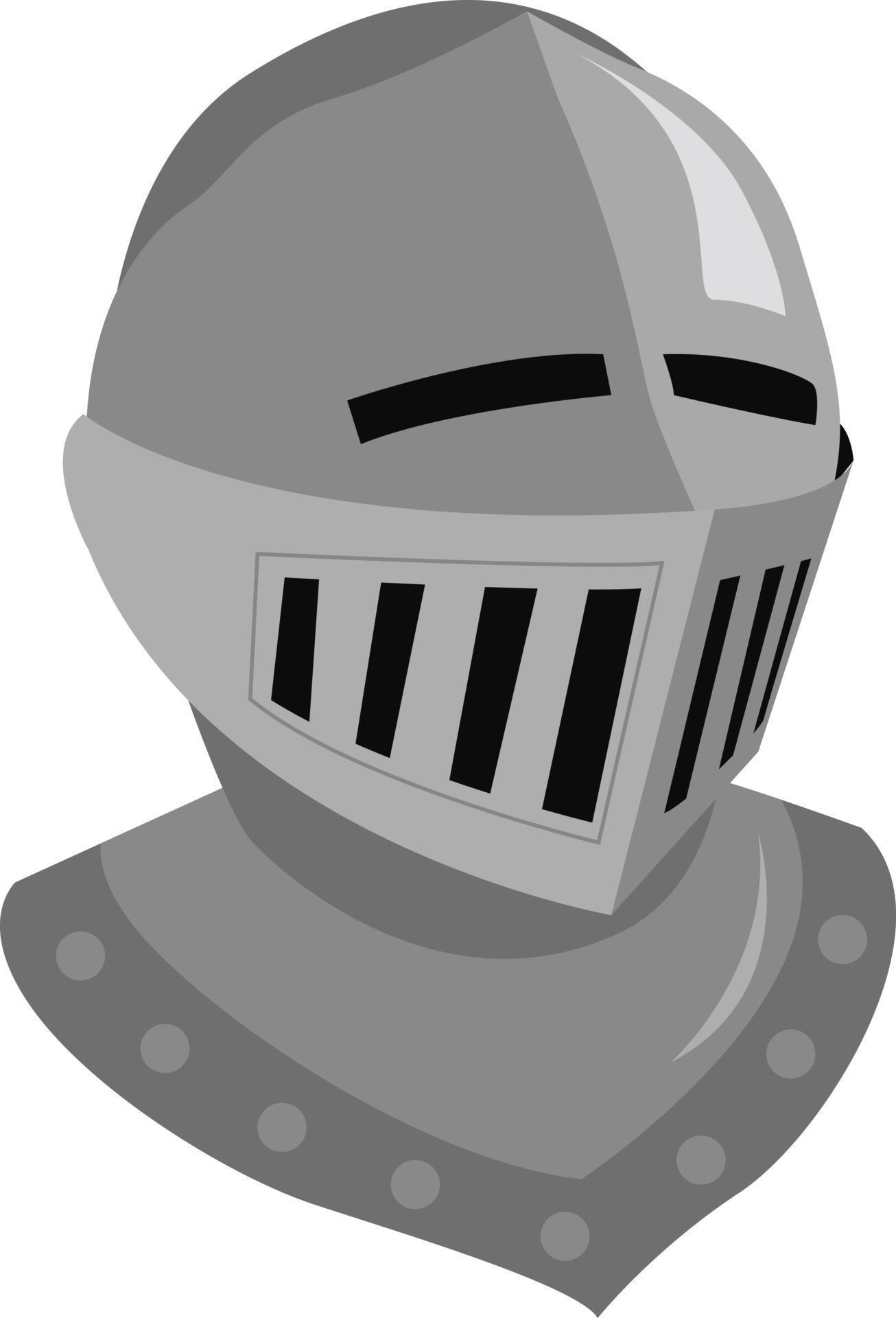 Knight helmet, illustration, vector on white background 13805428 Vector