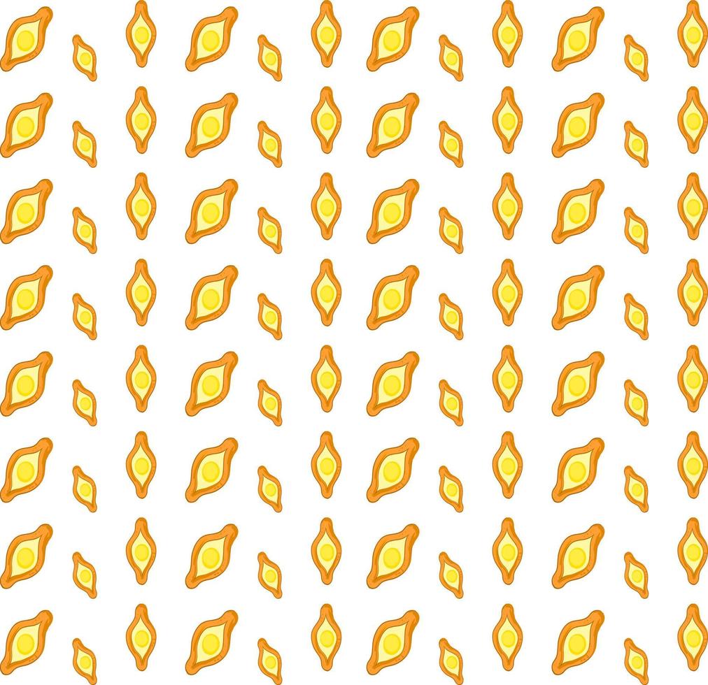 Ajarian khachapuris wallpaper, illustration, vector on white background