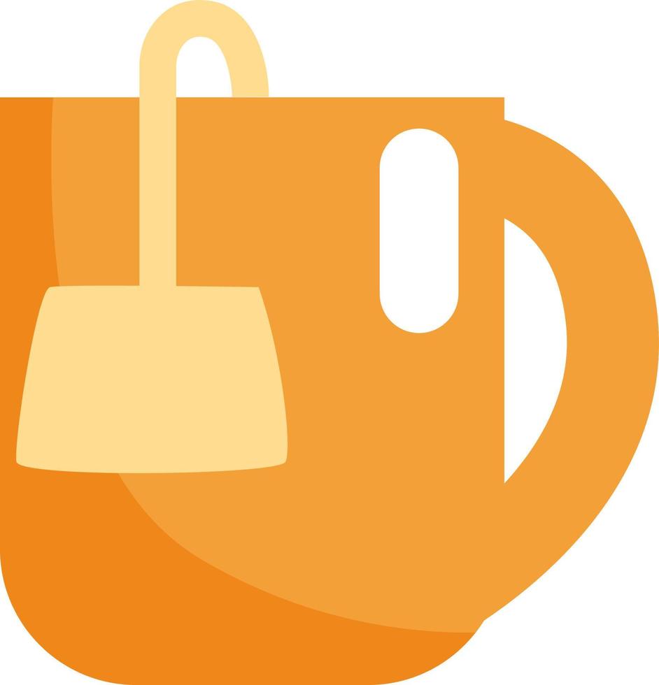 Cup of tea, illustration, vector on a white background.