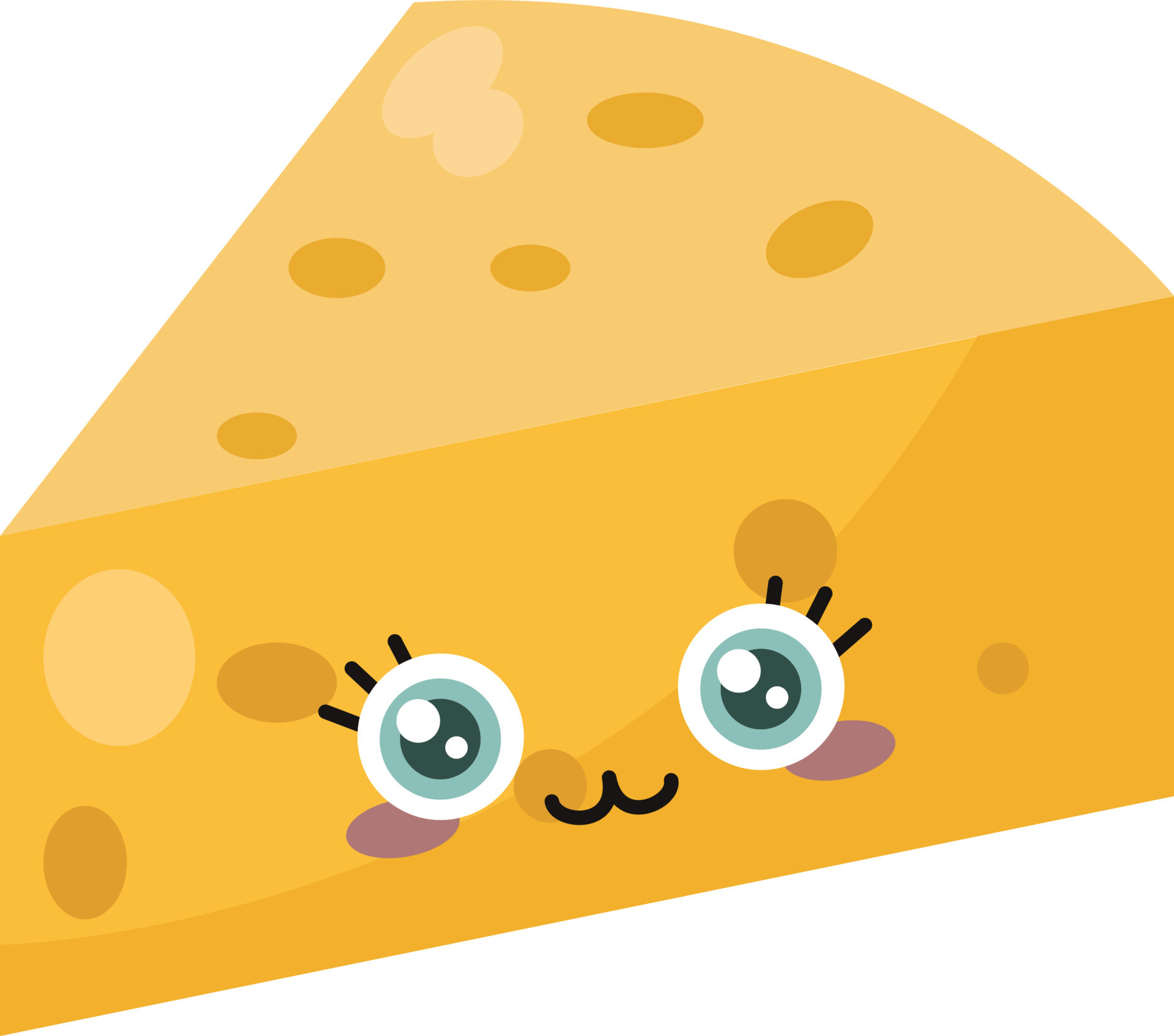 Triangle cheese , illustration, vector on white background 13805610